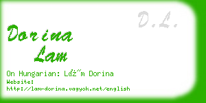 dorina lam business card